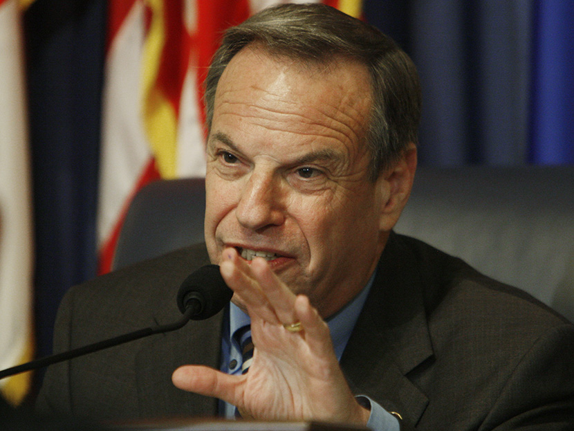 Committee chairman Rep. Bob Filner, D-Calif., questions Veterans Affairs Secretary James Peake, not pictured, at the House Committee on Veterans' Affairs hearing regarding veterans' suicides on Capitol Hill in Washington, Tuesday, May 6, 2008. (AP...
