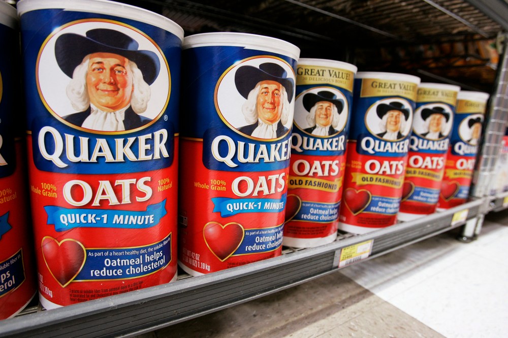 Quaker Oats on display at JJ&F Market in in Palo Alto, Calif.