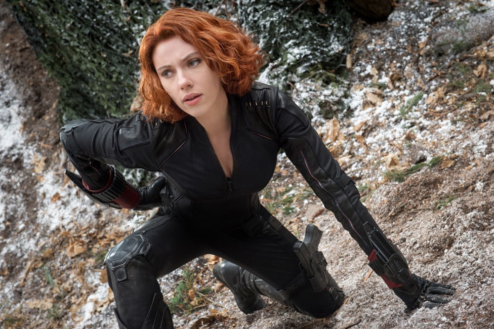 Scarlett Johansson as Black Widow/Natasha Romanoff, in the film, "Avengers: Age Of Ultron."