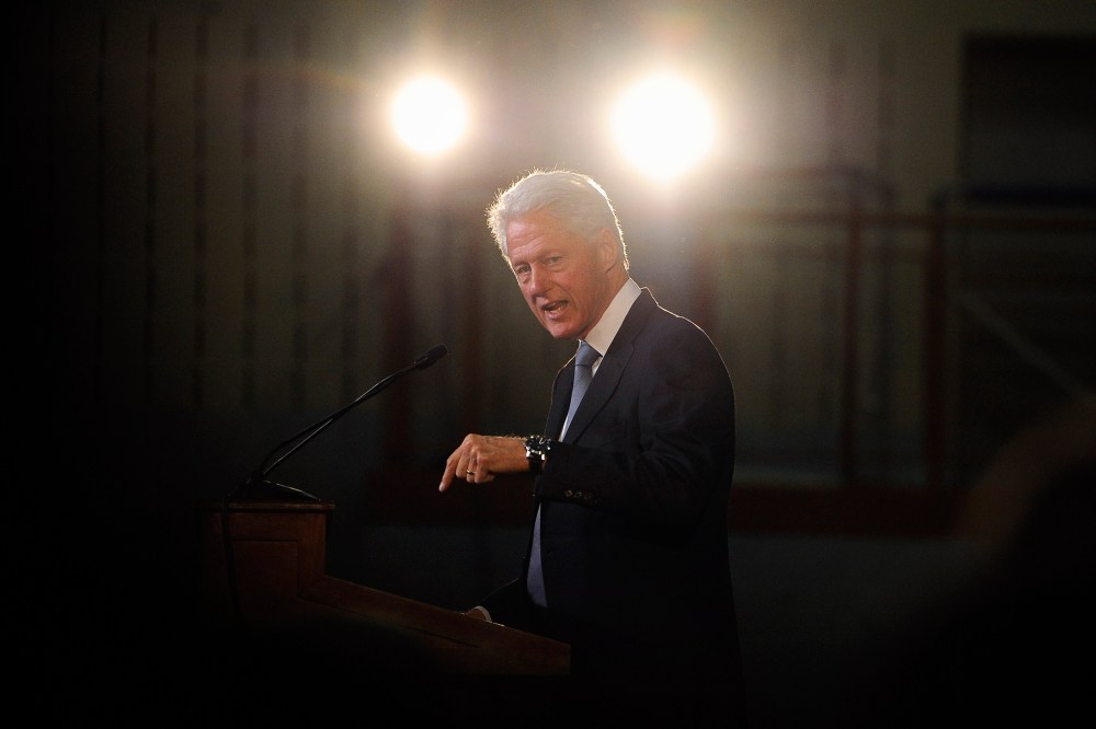 Former President Bill Clinton speaks an event on Oct. 13, 2014, in Hartford, Conn. (Photo by Jessica Hill/AP)