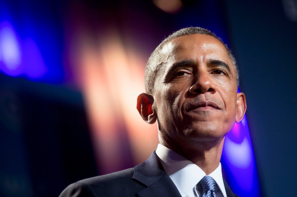 United States President Barack Obama speaks at the annual Women's Leadership Forum in Washington, D.C., U.S., on Friday, September 19, 2014.