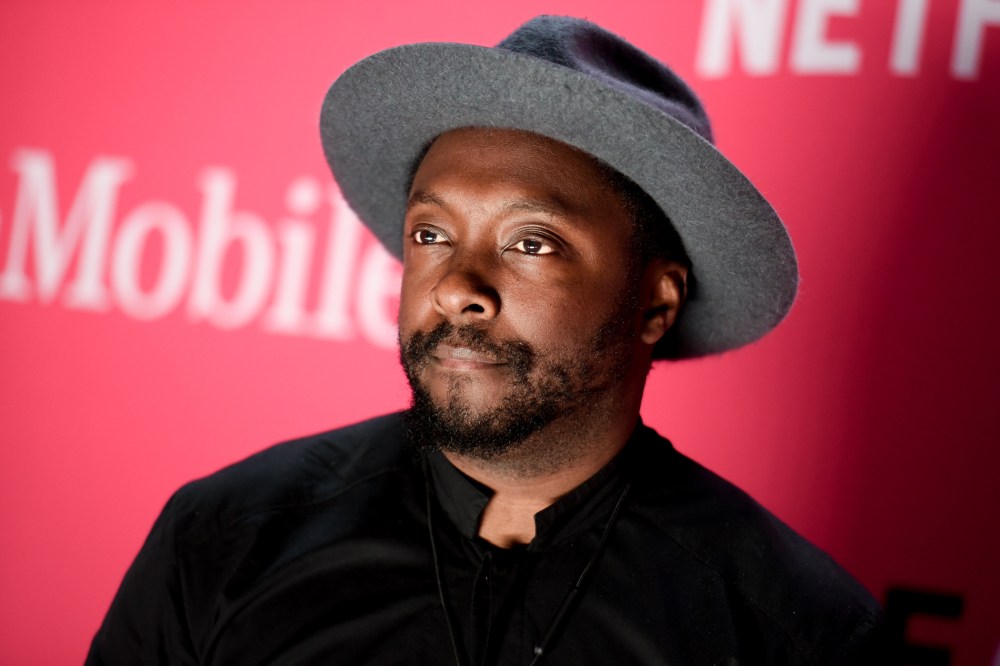 Musician Will.I.Am attends T-Mobile's Launch of Un-carrier X held at the Shrine Auditorium, Nov. 10, 2015, in Los Angeles. (Photo by Richard Shotwell/Invision/AP)