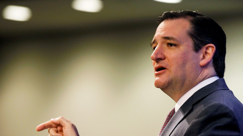 Sen. Ted Cruz speaks at the Heritage Action for America 2014 Conservative Policy Summit at the Heritage Foundation in Washington, Monday, Feb. 10, 2014.