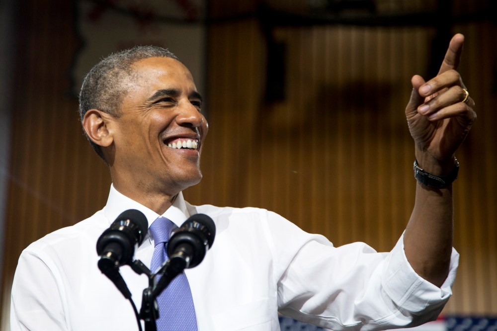 President Barack Obama speaks at an event on Jan. 8, 2015, at Central High School in Phoenix, Ariz. (Photo by Carolyn Kaster/AP)