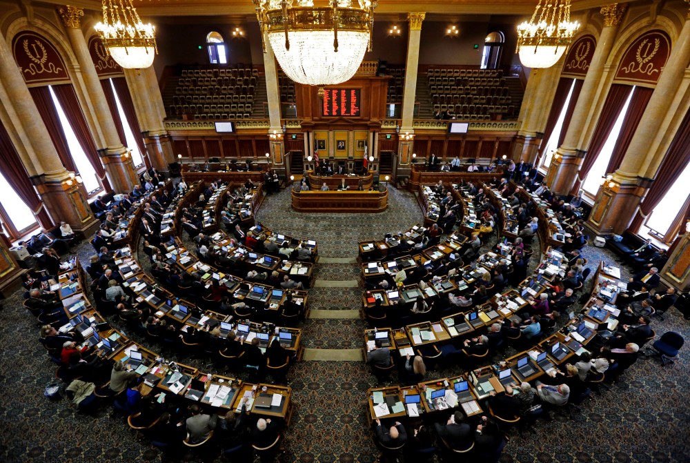 A view of the Iowa Legislature.