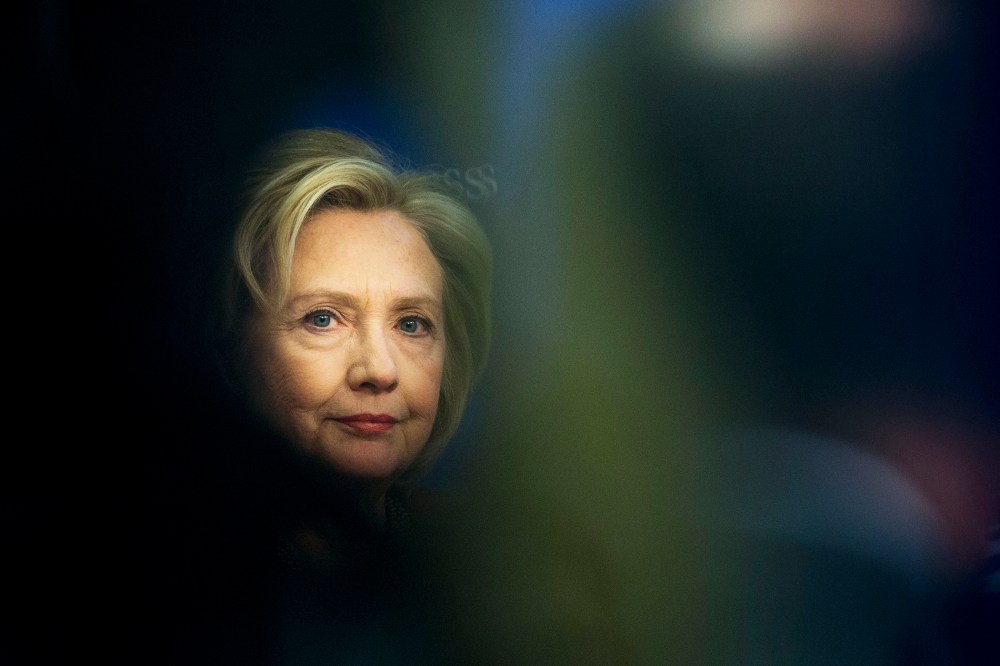 Former Secretary of State Hillary Rodham Clinton is seen at an event hosted in Washington, D.C., March 23, 2015. (Photo by Pablo Martinez Monsivais/AP)