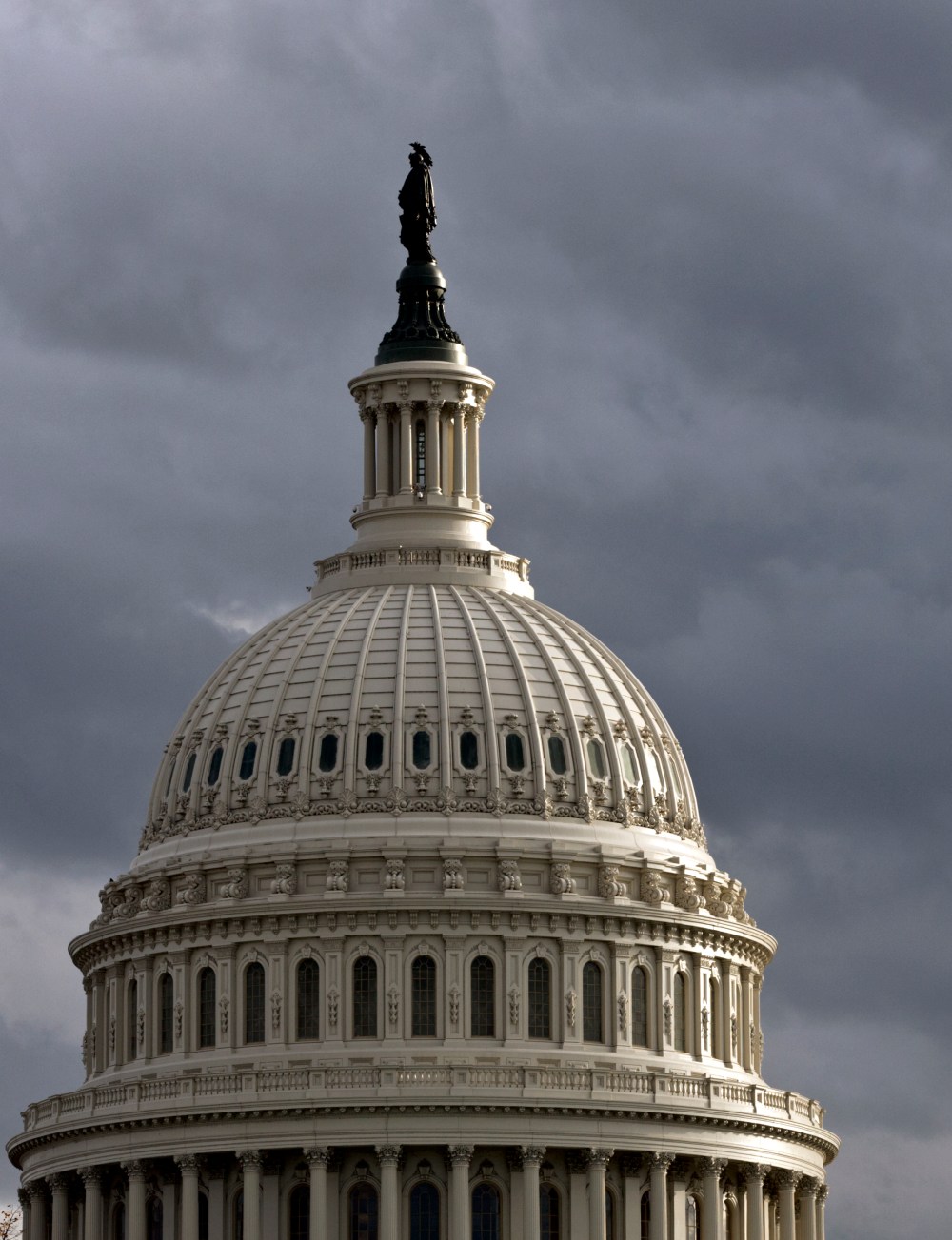 The Capitol is seen at day's end, Saturday, Oct. 20, 2012, in Washington. (AP Photo/J. Scott Applewhite)