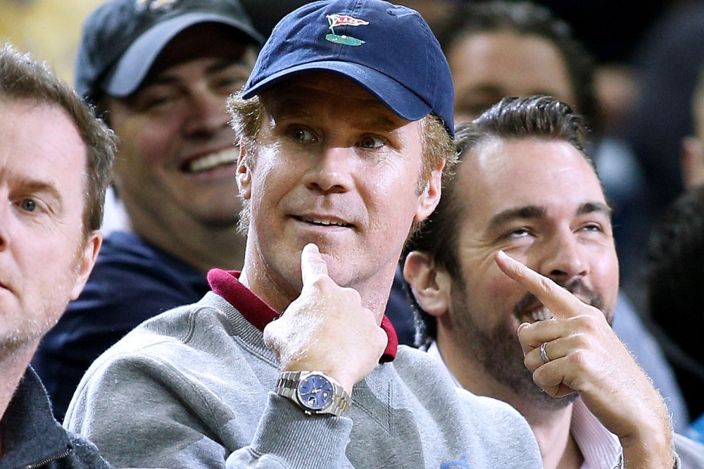 ctor Will Ferrell is seen during an NBA basketball game in New Orleans, March 26, 2014.