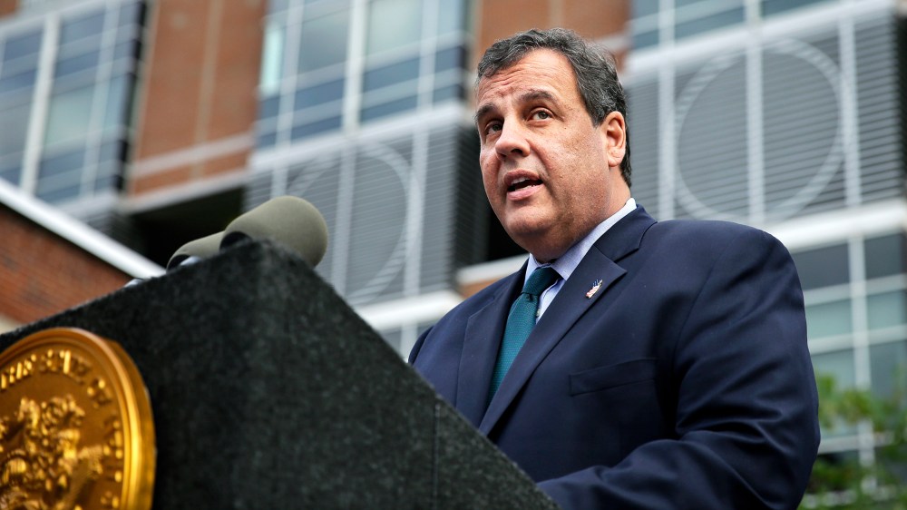 New Jersey Gov. Chris Christie speaks at an event Oct. 7, 2014, in New Brunswick, N.J. (Photo by Mel Evans/AP)