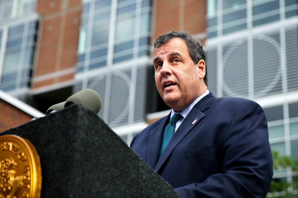 New Jersey Gov. Chris Christie speaks at an event on Oct. 7, 2014, in New Brunswick, N.J. (Photo by Mel Evans/AP)