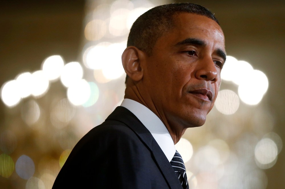President Barack Obama speaks about immigration reform, Thursday, Oct. 24, 2013, in the East Room of the White House in Washington.
