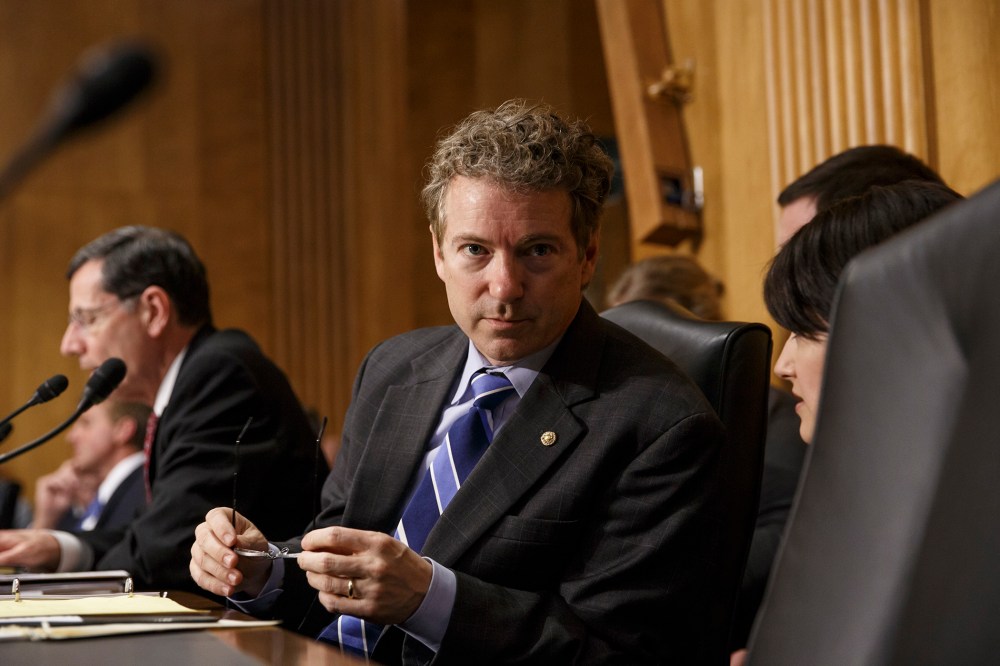 Sen. Rand Paul, (R-KY), on Capitol Hill in Washington, on March 12, 2014.
