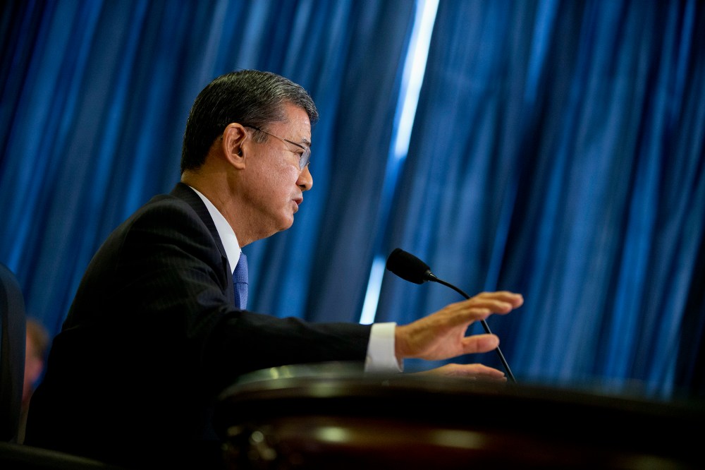 Veterans Affairs Secretary Eric Shinseki testifies on Capitol Hill in Washington, D.C., Oct. 9, 2013.