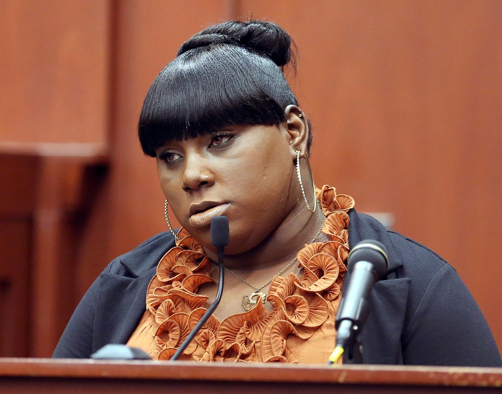 Witness Rachel Jeantel giving testimony during George Zimmerman's trial on June 27, 2013 in Sanford, Fla. (Photo by Jacob Langston/Orlando Sentinel/AP/Pool)