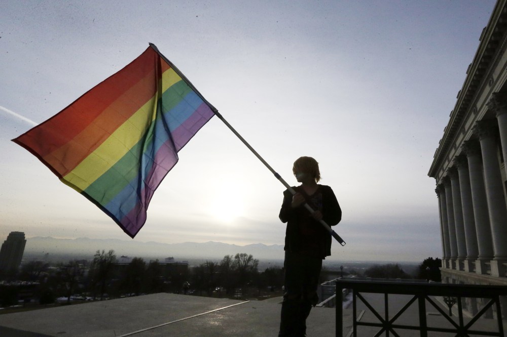 A rally at the Utah State Capitol on Jan. 28, 2014. (Rick Bowmer/AP)