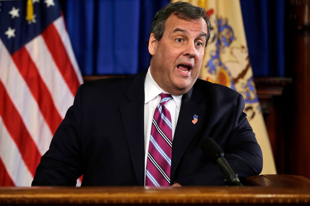 N.J. Gov. Chris Christie in Trenton, N.J. on Feb. 29, 2016. (Photo by Mel Evans/AP)