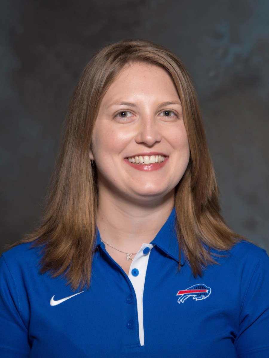 A May 2015 photo shows Kathryn Smith of the Buffalo Bills NFL football team. (Photo by AP)