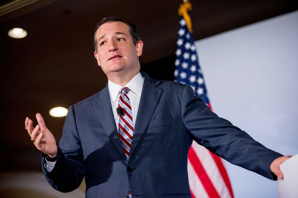 Republican presidential candidate, Sen. Ted Cruz, speaks during the Road to Majority 2015 convention in Washington on June 18, 2015. (Photo by Andrew Harnik/AP)