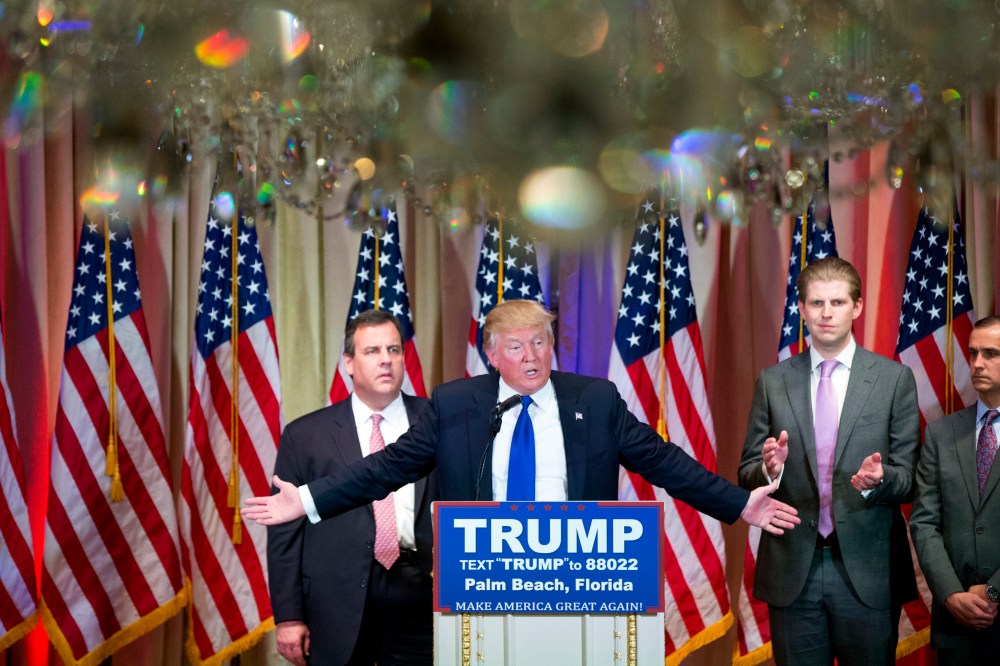 Donald Trump, Chris Christie, Eric Trump