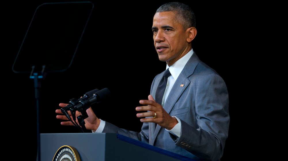 President Barack Obama speaks at El Gran Teatro de Havana, March 22, 2016, in Havana, Cuba. (Photo by Pablo Martinez Monsivais/AP)