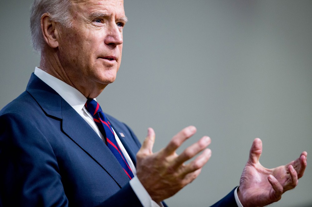 Vice President Joe Biden speaks at an event on Sept. 21, 2015, in the Eisenhower Executive Office Building (EEOB) on the White House complex in Washington, D.C. (Photo by Andrew Harnik/AP)