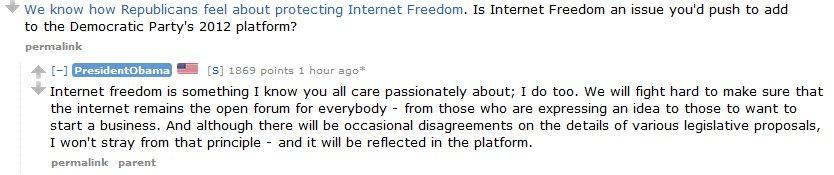 President Obama takes questions on reddit