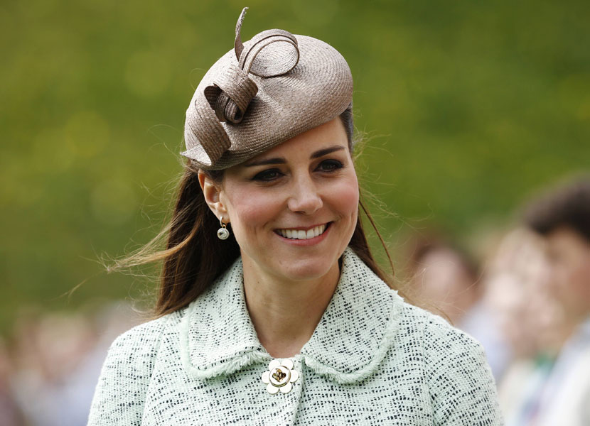 (Fies) In this file picture taken on April 21, 2013 Britain's Catherine, Duchess of Cambridge, attends the National Review of Queen's Scouts at Windsor Castle in Berkshire. (Photo by Olivia Harrisolivia/ AFP/Pool /Getty Images