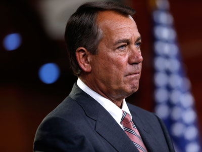 House Speaker John Boehner at a news conference in Washington on May 23, 2013. (Photo by Charles Dharapak/AP)