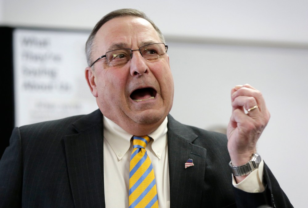 Maine Gov. Paul LePage during a news conference March 10, 2014, in Brunswick, Maine.