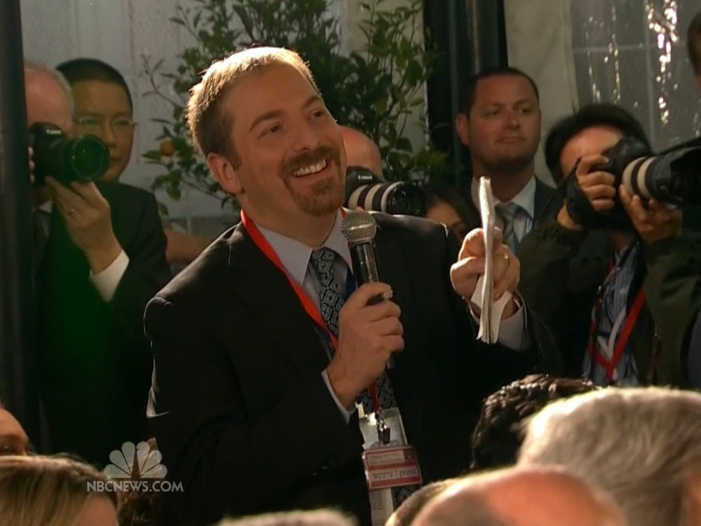 Chuck Todd, NBC News' chief White House correspondent and msnbc host of The Daily Rundown questions President Obama in Israel