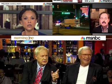 This photo illustration contains screen shots from the videos. (msnbc)