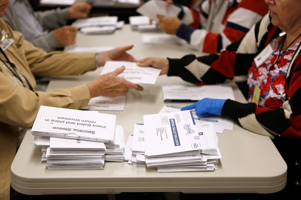 Election workers open mail-in ballots at the Boulder County Clerk and Recorder's Office on November 6, 2012 in Boulder, Colorado. (Photo: Marc Piscotty/Getty Images)
