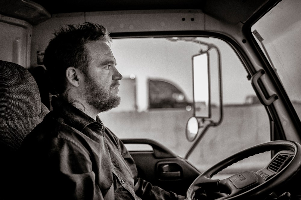 Bud Shaver driving the “Truth Truck” which is owned by Operation Rescue, in Albuquerque, NM.