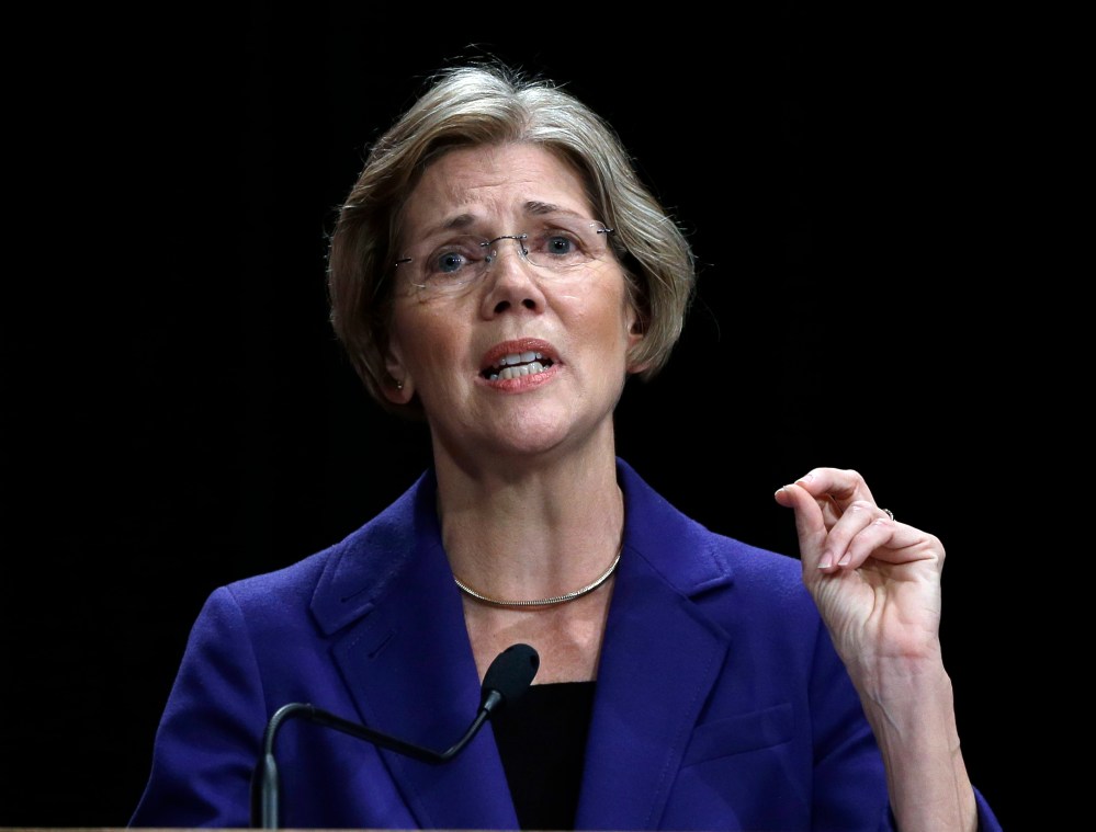 Democratic challenger Elizabeth Warren speaks during a debate with Republican Sen. Scott Brown in Springfield, Mass. last month. (Photo: AP Photo/Elise Amendola)