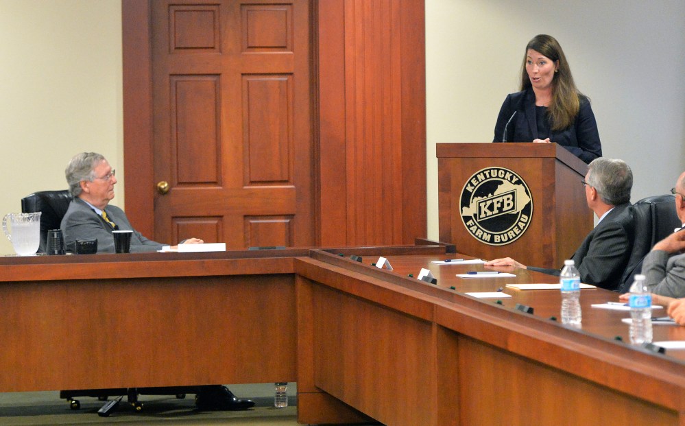 Alison Lundergan Grimes, Mitch McConnell