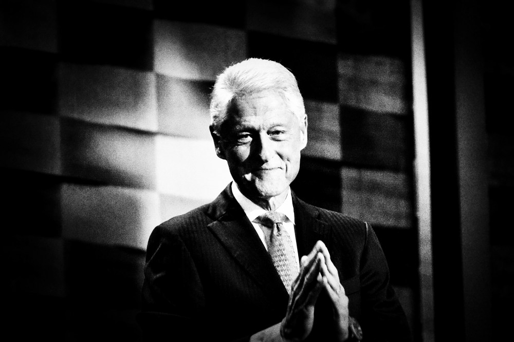 Former President Bill Clinton greets the audience at the Democratic National Convention at the Wells Fargo Center, July 26, 2016 in Philadelphia, Penn. (Photo by Mark Peterson/Redux for MSNBC)