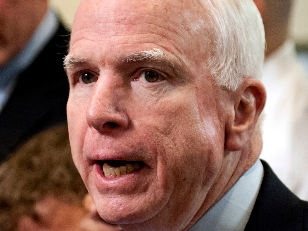 Sen. John McCain, (R-AZ). (Photo by Cliff Owen/AP Photo)
