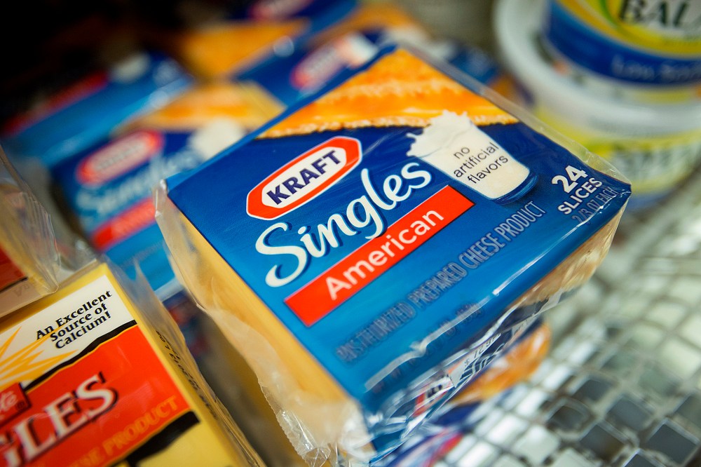 Packages of Kraft Foods Group Inc. Singles cheese slices (Photo by Scott Eells/Bloomberg/Getty).