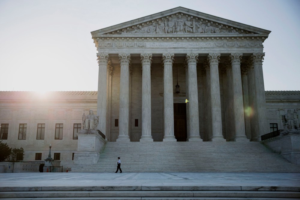 The U.S. Supreme Court stands in Washington, D.C., June 22, 2015. (Photo by Drew Angerer/Bloomberg/Getty)