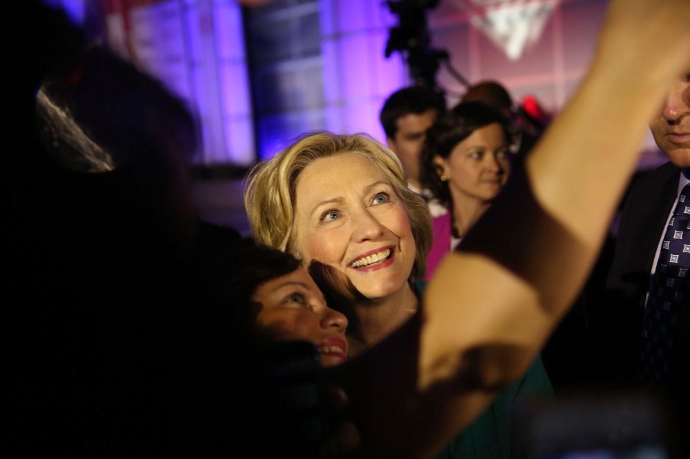 Democratic Presidential hopeful and former Secretary of State Hillary Clinton (Photo by Joe Raedle/Getty).