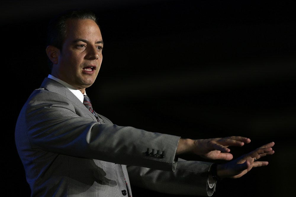 Republican National Committee Chairman Reince Priebus speaks during the 2014 Republican Leadership Conference on May 29, 2014 in New Orleans, La. (Photo by Justin Sullivan/Getty)
