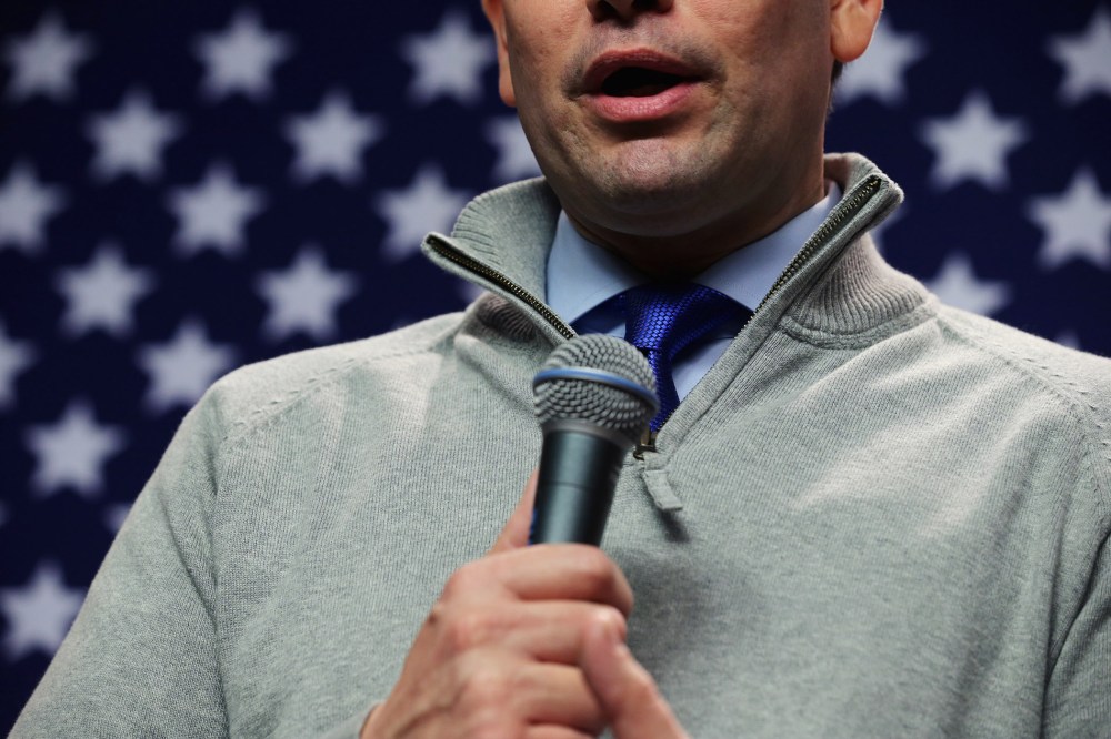 Republican presidential candidate Sen. Marco Rubio (R-FL) holds a campaign town hall event at the New Hampshire Institute of Politics at St. Anselm College Feb. 4, 2016 in Manchester, N.H. (Photo by Chip Somodevilla/Getty)
