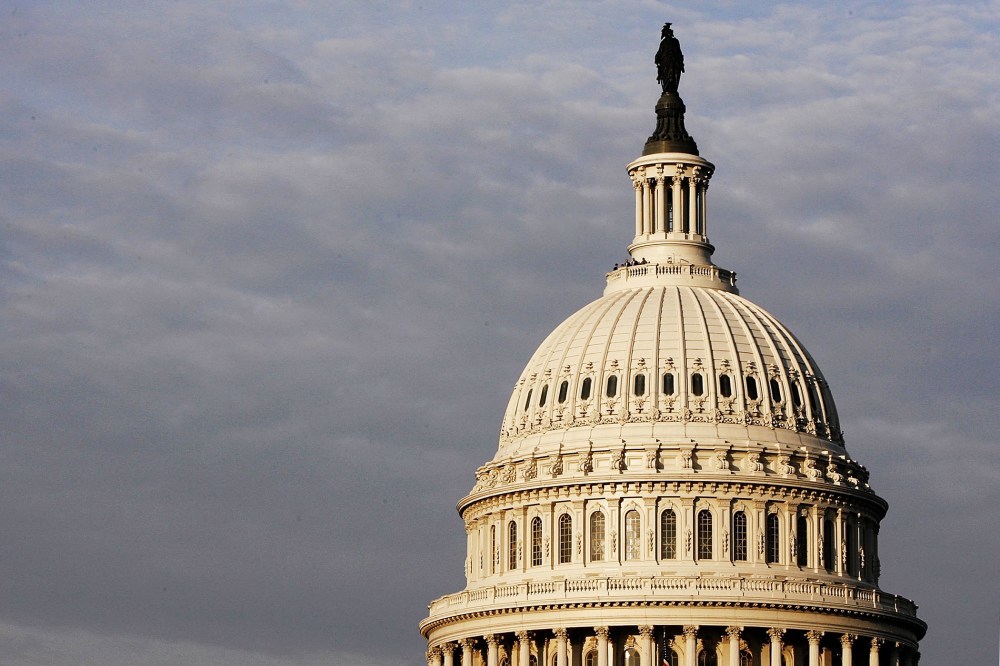 The early morning sun strikes the U.S. Capitol in Washington, DC. (Photo by Win McNamee/Getty)