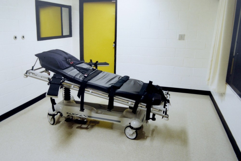This undated photo shows the death chamber at the Georgia Diagnostic Prison in Jackson, Ga.