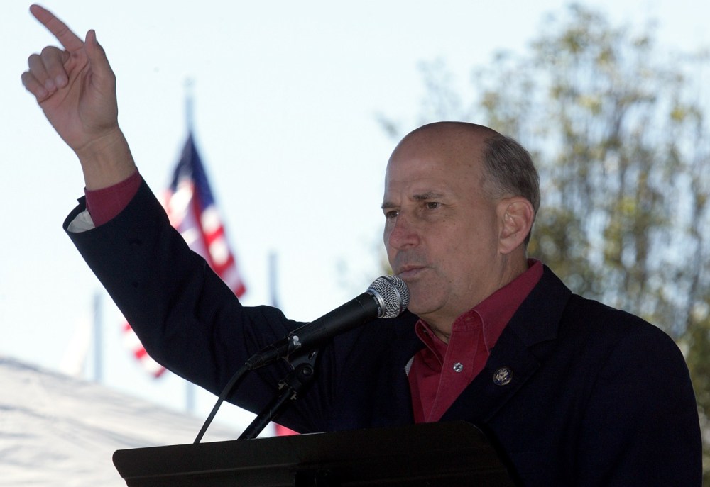 Rep. Louie Gohmert, R-Texas, gestures while speaking at the Red, White & Blue Festival in Bullard, Texas on Saturday, November 6, 2010.   (Photo by: Dr. Scott M. Lieberman/AP)