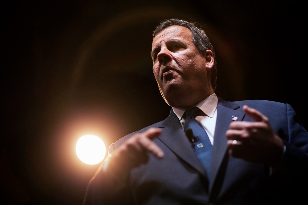 Republican presidential candidate, New Jersey Gov. Chris Christie, speaks at the RedState Gathering, Aug. 7, 2015, in Atlanta. (Photo by David Goldman/AP)