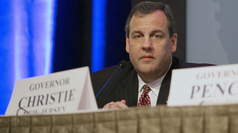 New Jersey Gov. Christ Chrisie talks immigration reform during a press conference at the Republican governors' conference in Boca Raton, Fla., Wednesday, Nov. 19, 2014
