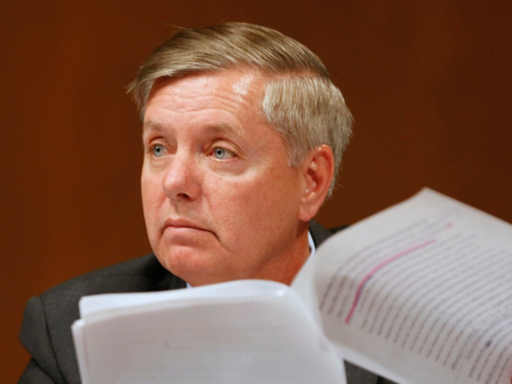 Sen. Lindsay Graham wants to compromise on a fiscal cliff deal. (Gerald Herbert/AP Photo)