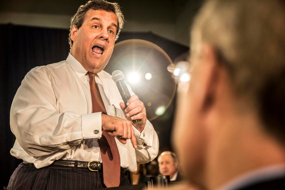 New Jersey Gov. Chris Christie holds his 118th Town Hall meeting with the citizens of the state of New Jersey, April 9, 2014.