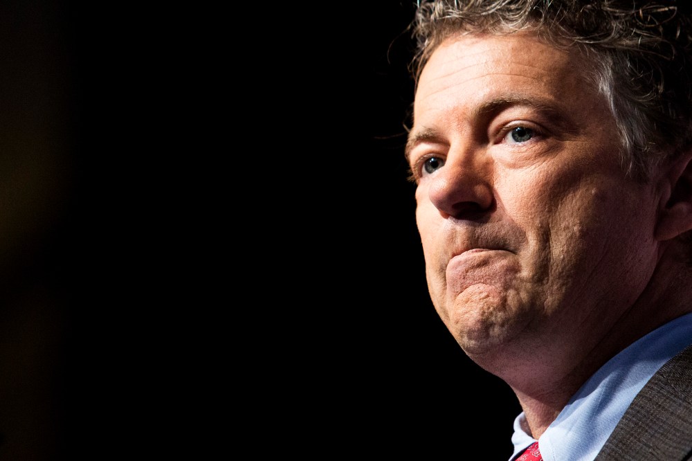 Republican Senator Rand Paul speaks during an event in Washington, D.C. on June 20, 2014. (Photo by Drew Angerer/EPA)
